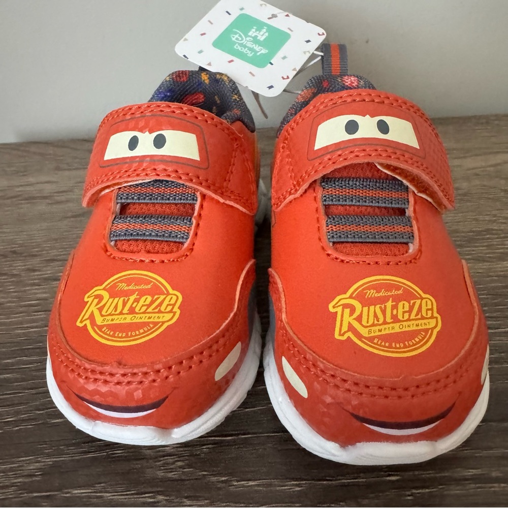 Disney Pixar Cars Lightning McQueen Shoes Size 4C Toddler Boys Sneaker NEW - Picture 4 of 10